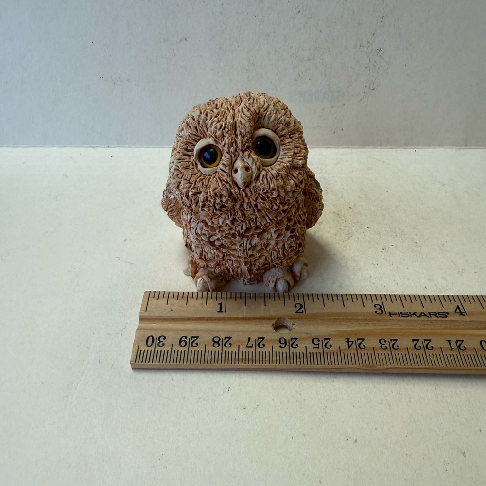 Vintage Stone Critters Baby Barn Owl Figurine by United Design Corp. - Picture 11 of 13